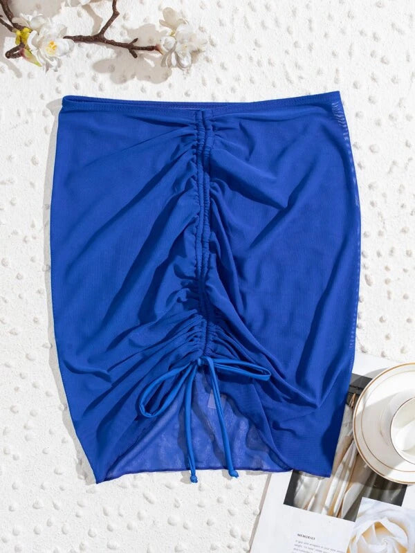 Wholesale tulle skirt solid color bikini Swimwear