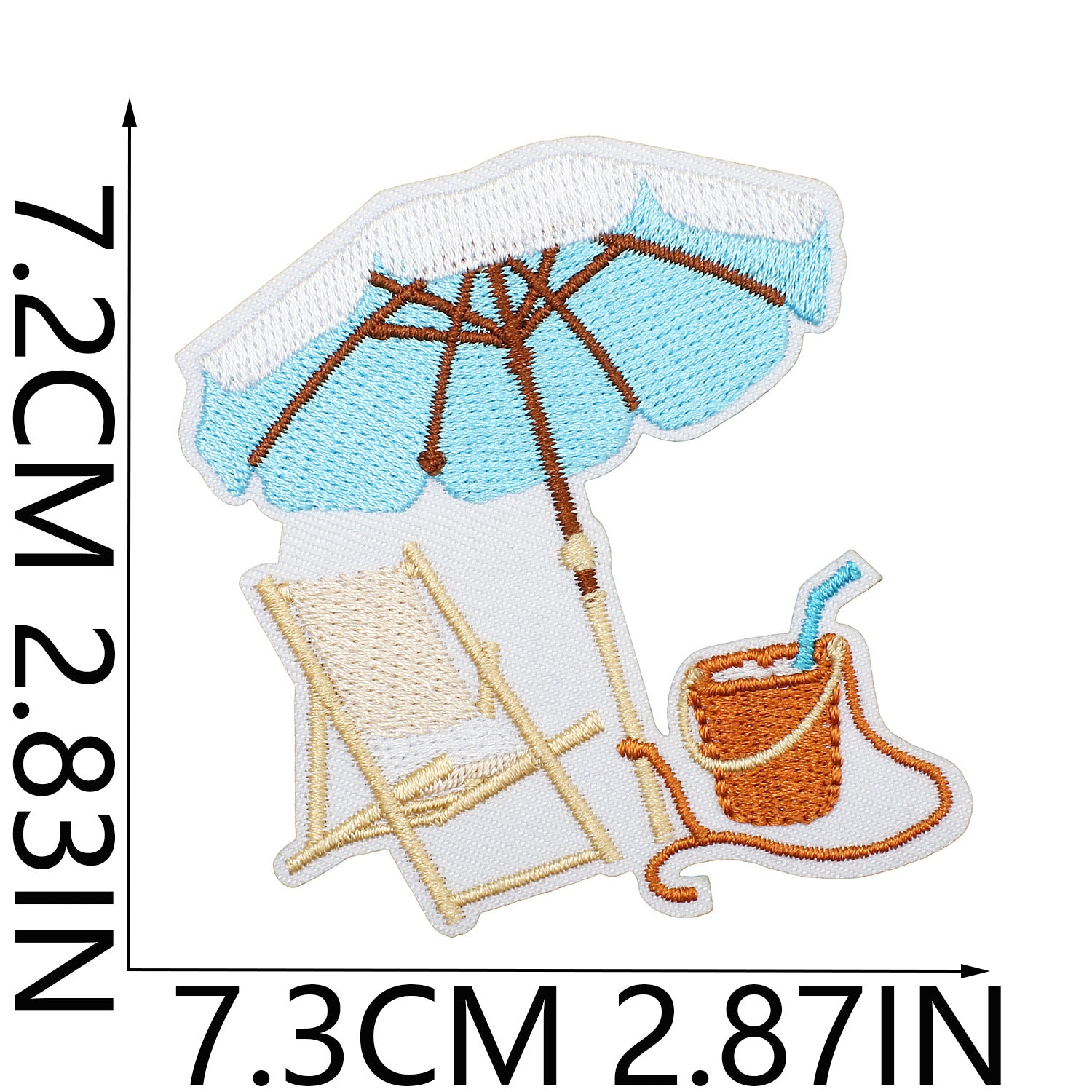 Wholesale summer Pearl Shell Beach Crab Embroidery DIY Patches