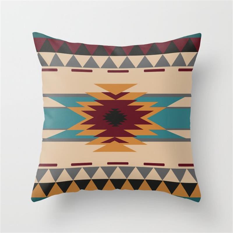 Wholesale Aztec Printed Ethnic Style Linen Pillowcases
