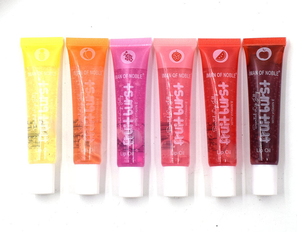 Wholesale 36pcs/pack Plastic Fruit Flavor Lip Oil