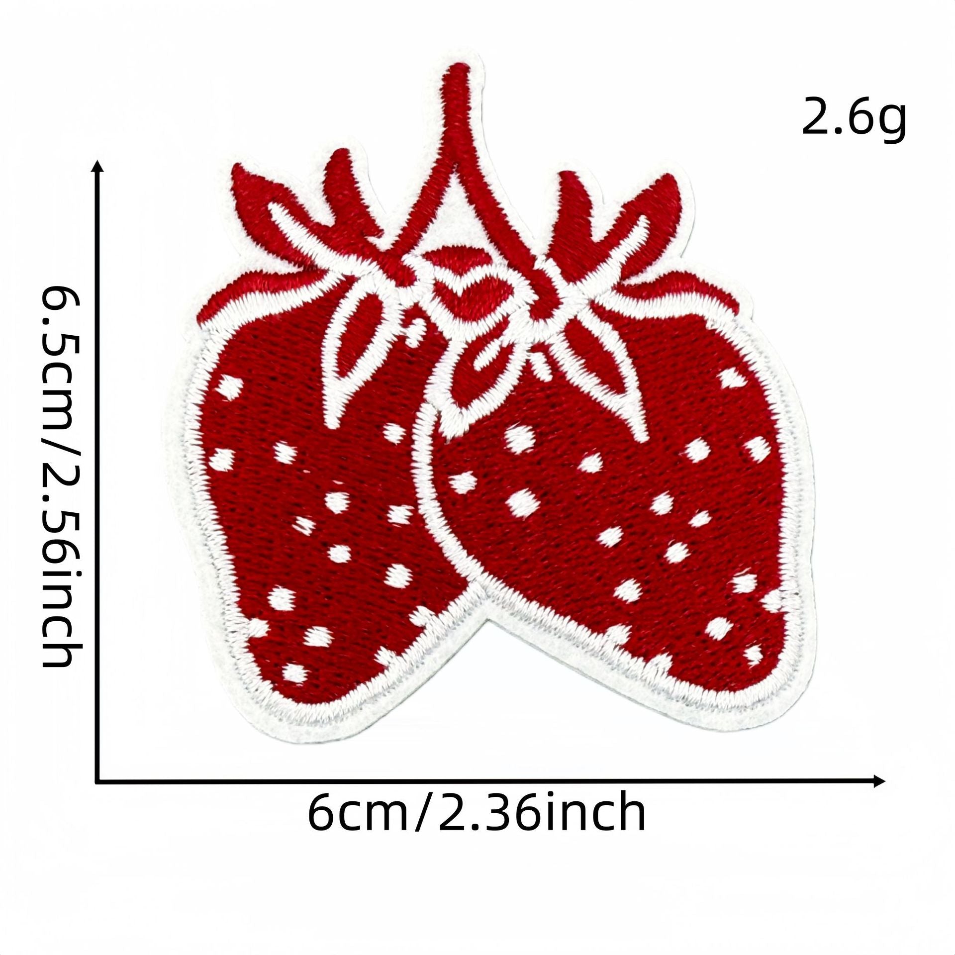Wholesale Retro Red Valentine Embroidered Fabric Patch Ins Style Clothing Applique For DIY Craft And Resale