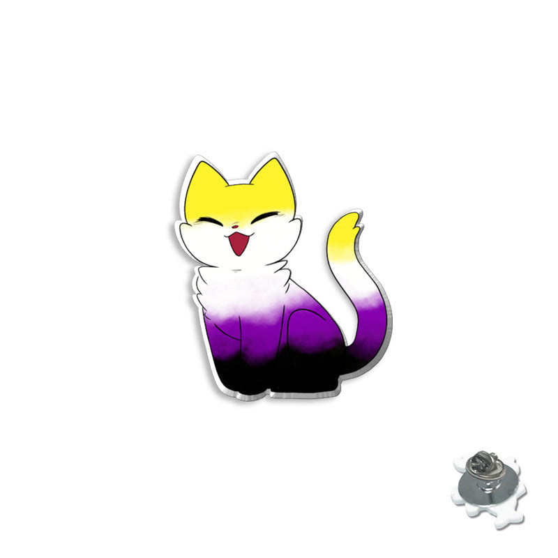 Wholesale Rainbow Animal Series Colorful Cat Breast Needle