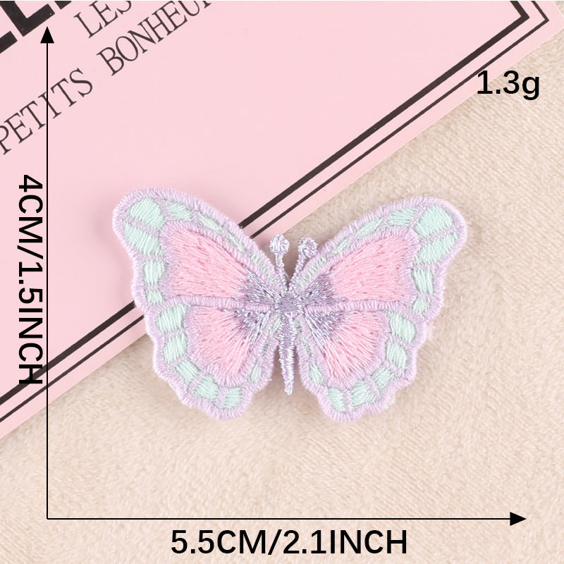 Wholesale Animal colored butterfly embroidery DIY Patches