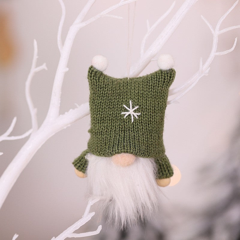 Wholesale Christmas Decoration Wool Knitted Faceless Doll