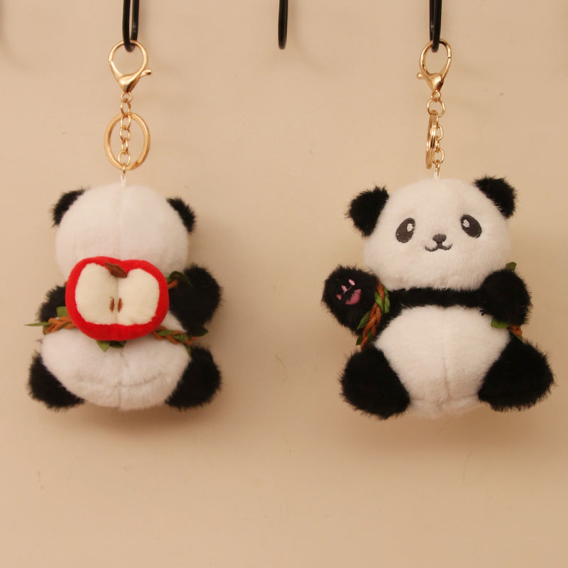 Wholesale Wholesale cute panda pendant with fruit on back
