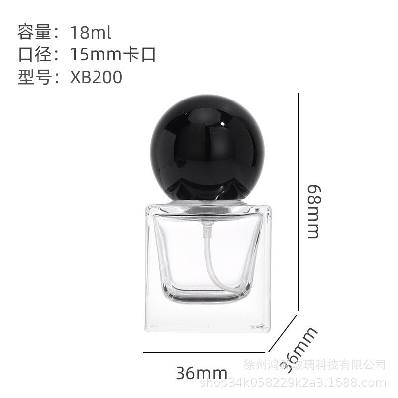 Wholesale wholesale perfume Spray bottle bayonet square mini cosmetic sub-bottle 18ml spray glass empty bottle