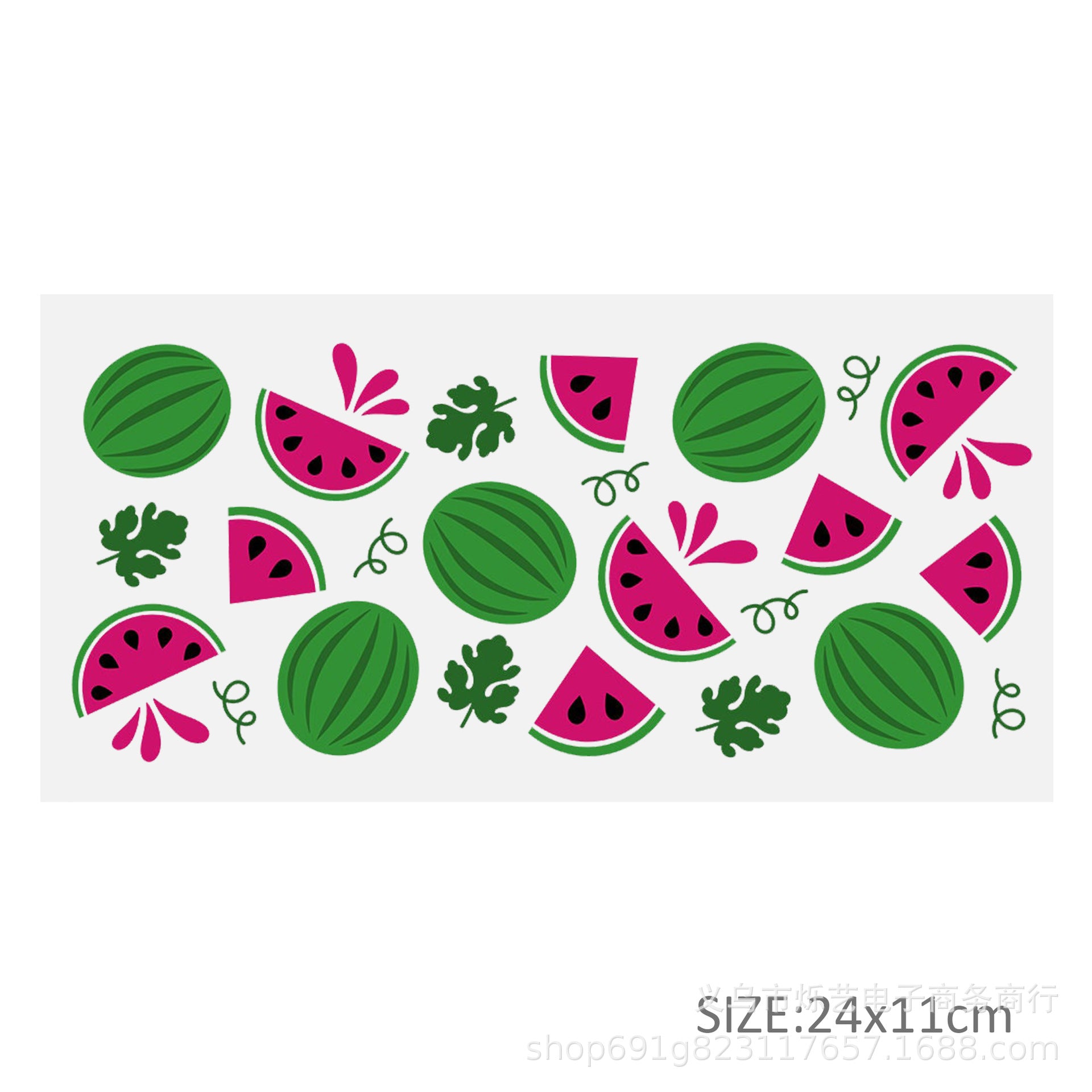 Wholesale Green Smiling Face Hat Halloween 16oz Cup UV DTF Wraps