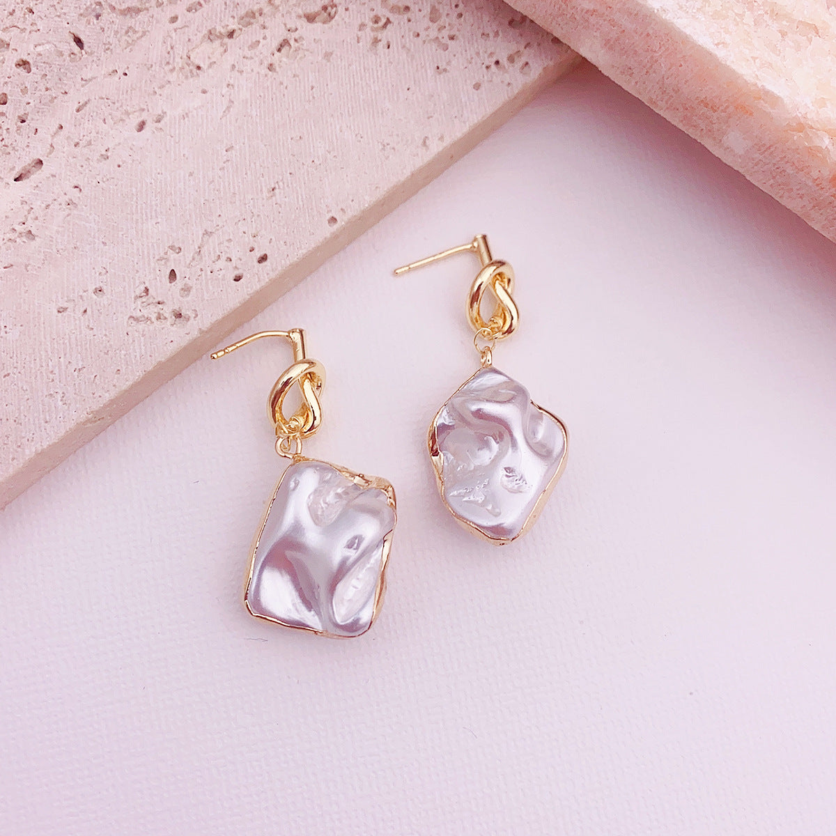 Wholesale Baroque Special Shape Pearl Earrings