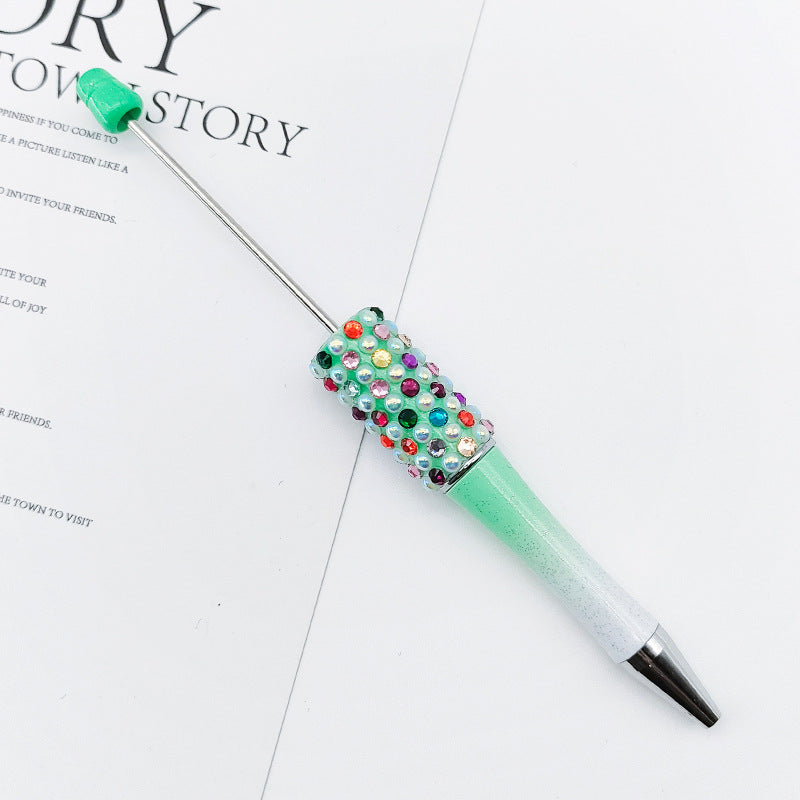 Wholesale Beadable Pens Gradient Color Candy Applied Diamond Pearl Beadable Pen