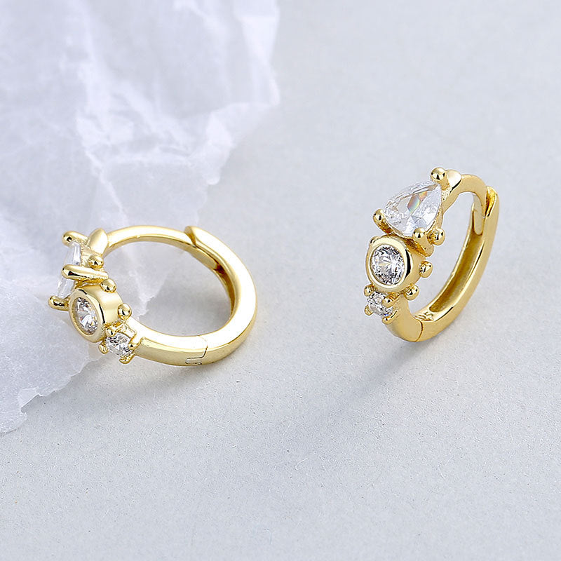 Wholesale 925 Sterling Silver Droplet Ear Buckle