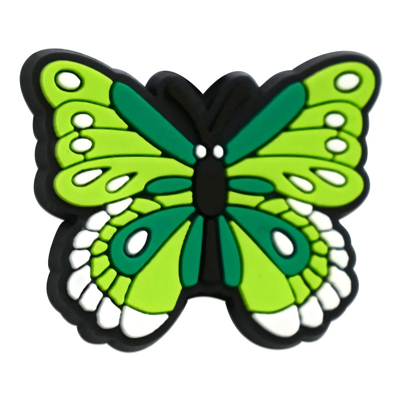 Wholesale Random 100pcs Flower Butterfly Beaded Children' s Pendant Decoration Focal Beads