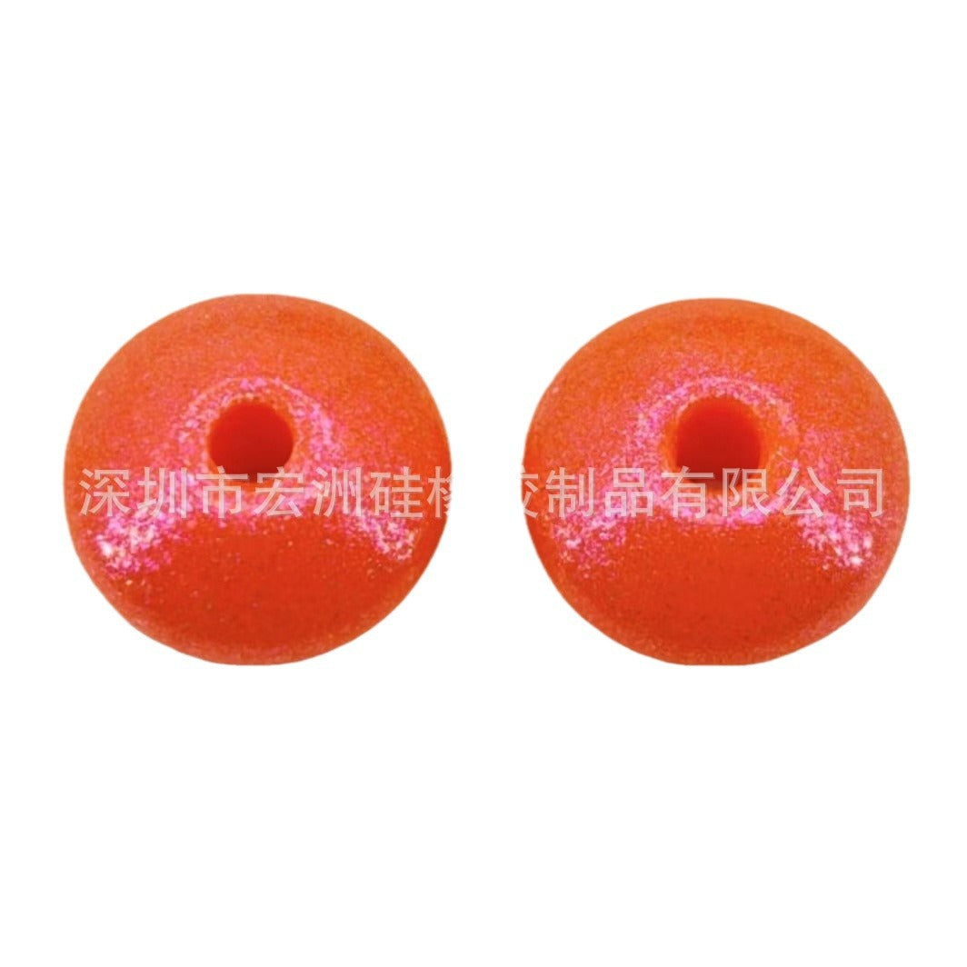 Wholesale 100pcs 12mm Matte Color Silicone Beads