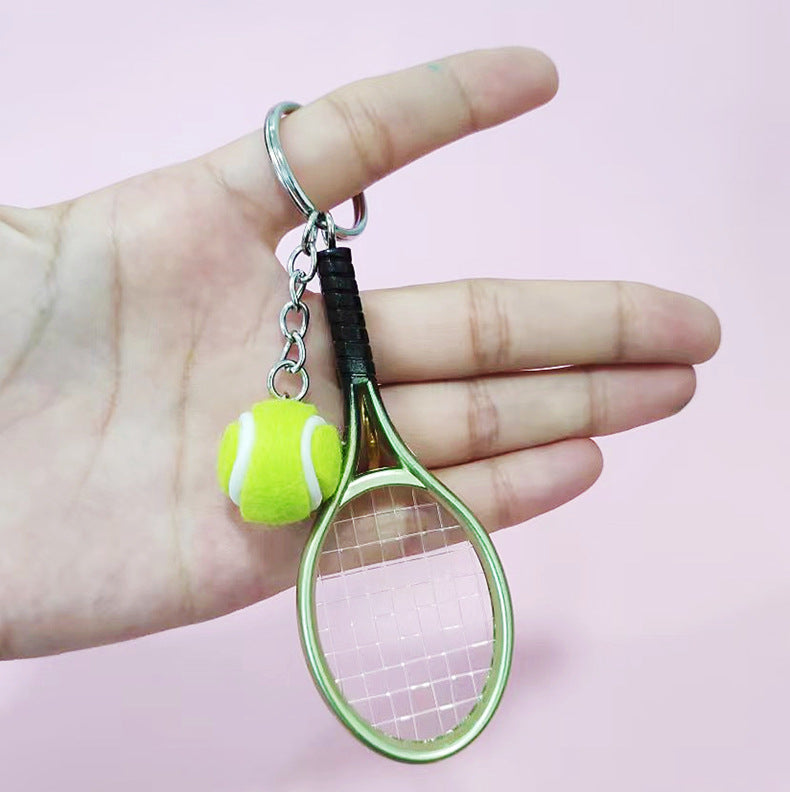 Wholesale Imitation Tennis Racket Keychain