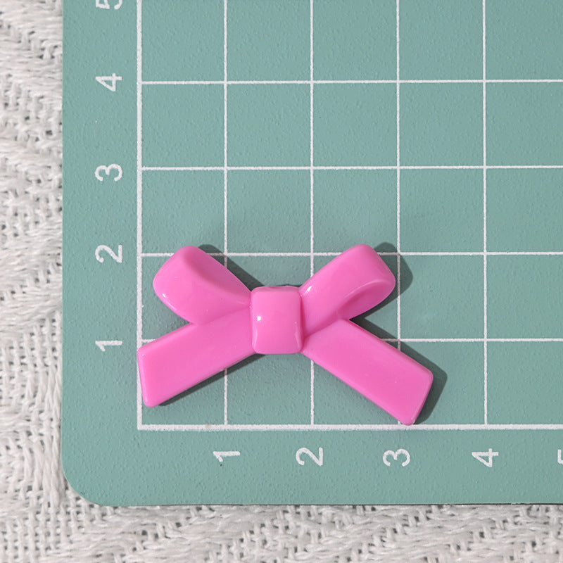 Wholesale 10pcs Bow Candy Color Scattered  Acrylic Beads