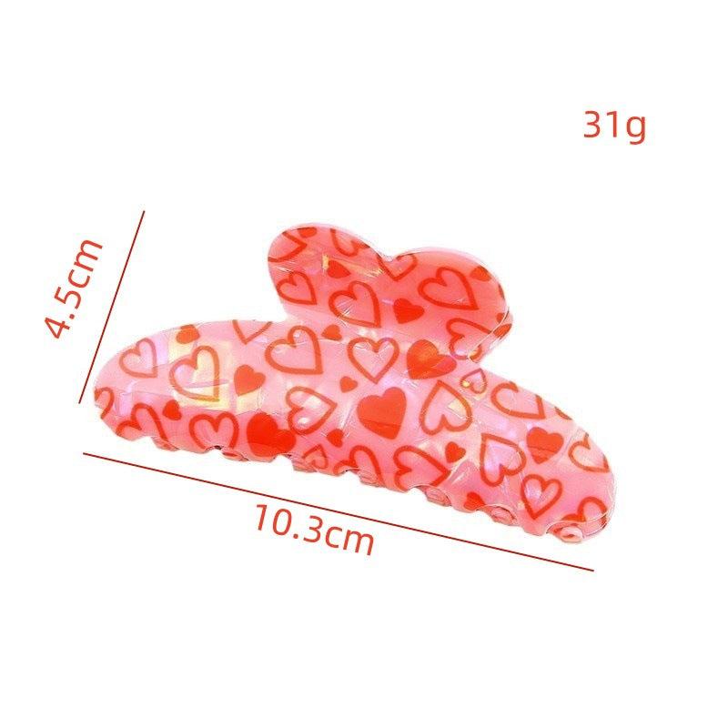 Wholesale Sweet Valentine's Day Heart Shaped Cute Red Lips Love Hairpin