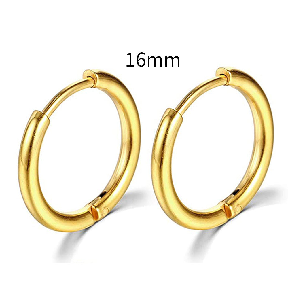 Wholesale Creative Design Stainless Steel Circular Earrings