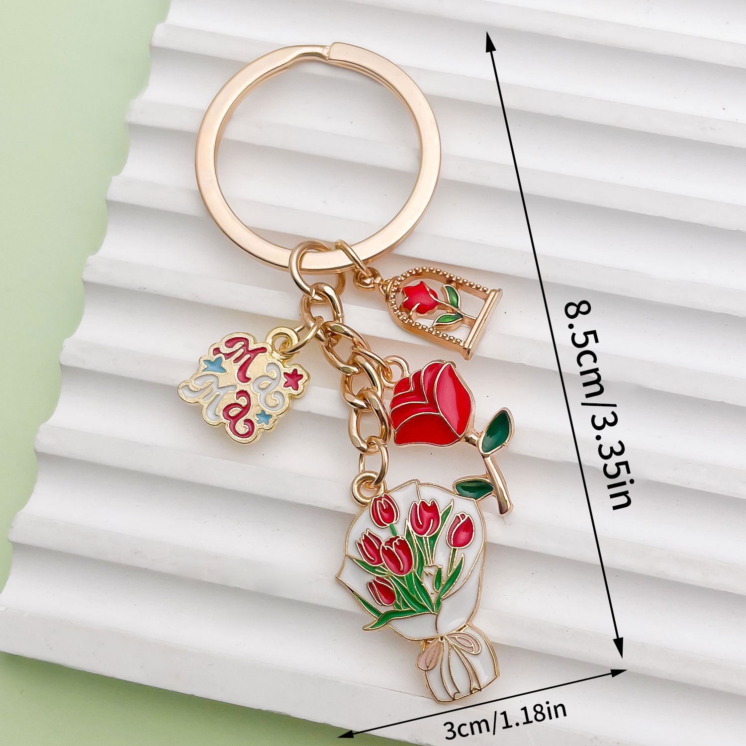 Wholesale Colorful butterfly metal keychain