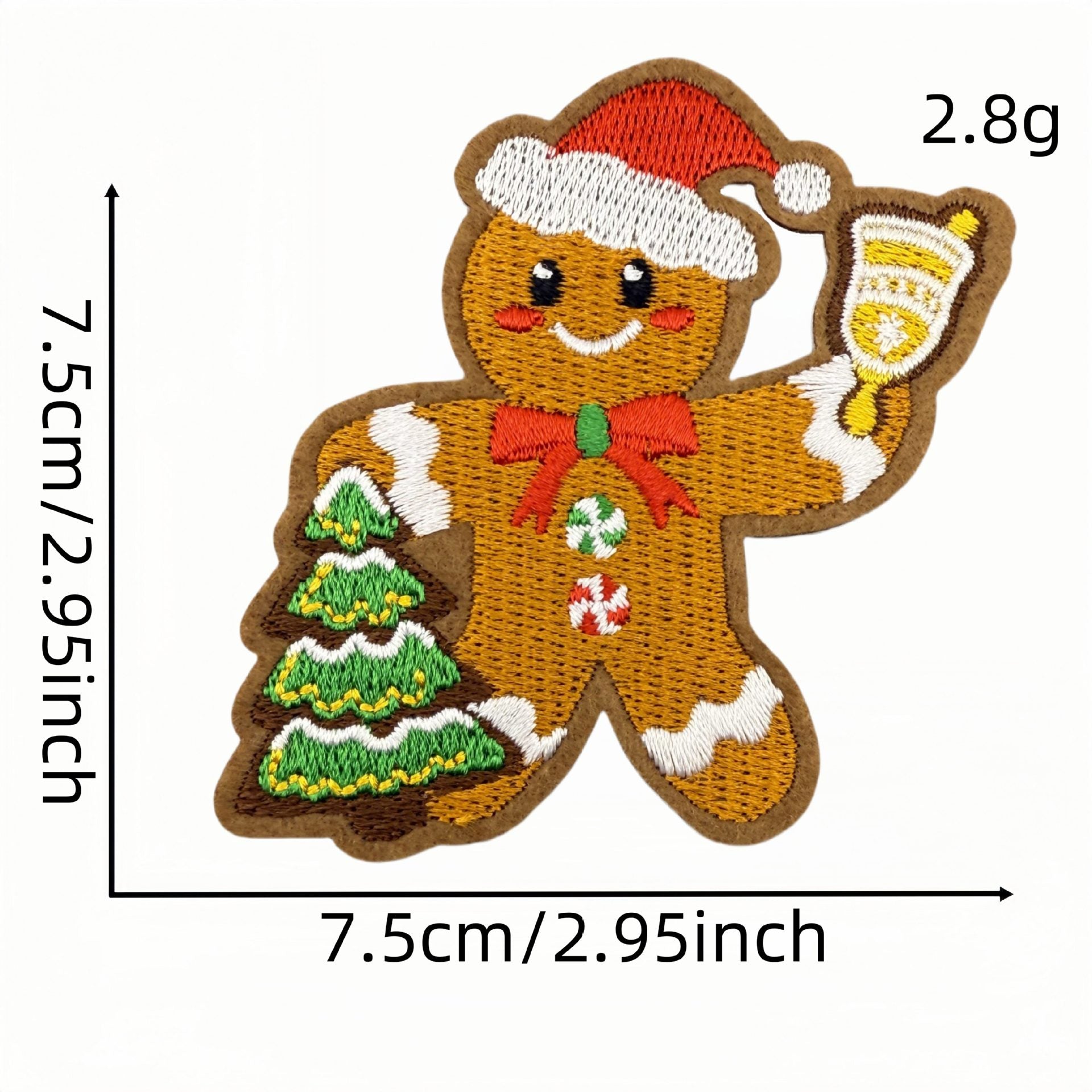 Wholesale Cartoon Christmas embroidery patch accessories ironing hot melt adhesive