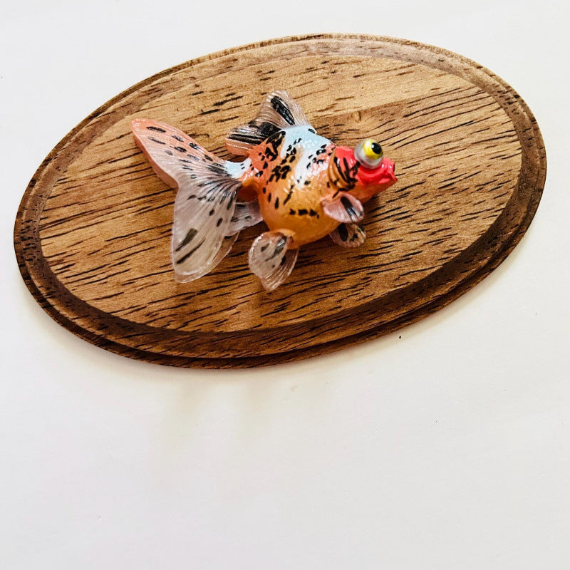 Wholesale Dopamine Style Wooden Fish Shaped Wall Decoration,  Maximalist Art Decorative Accent Gift