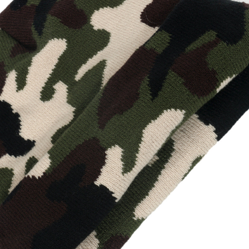 Wholesale Warm Jacquard Camouflage Knitted Hat
