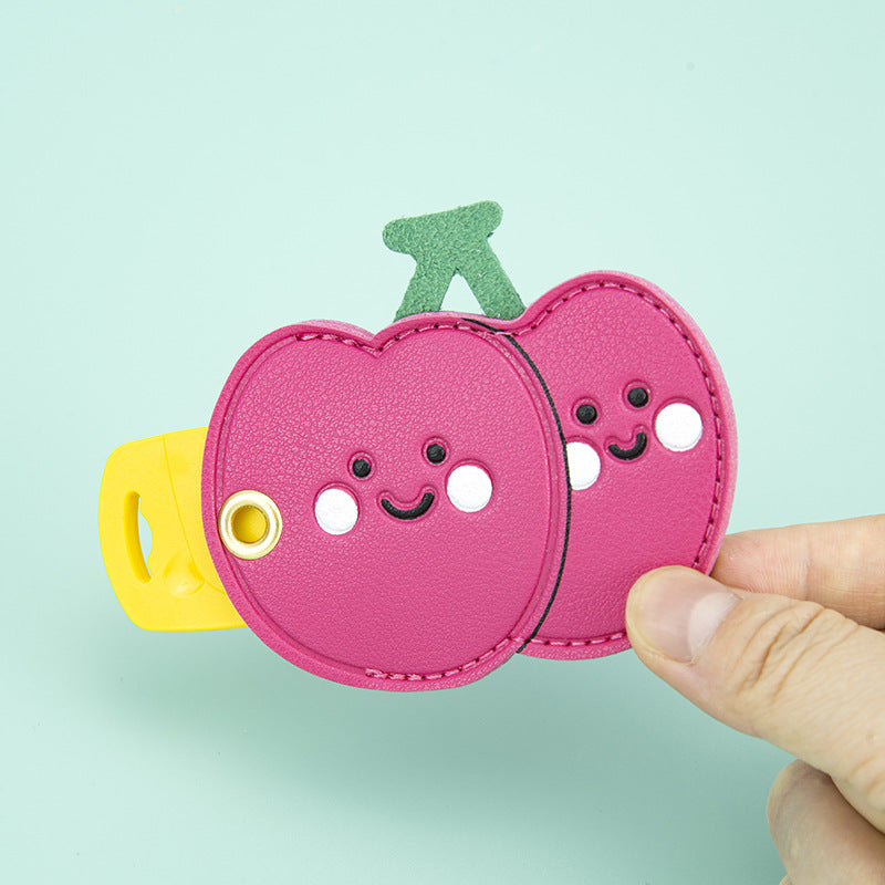 Wholesale PU Fruit Koi Access Card Set Keychain