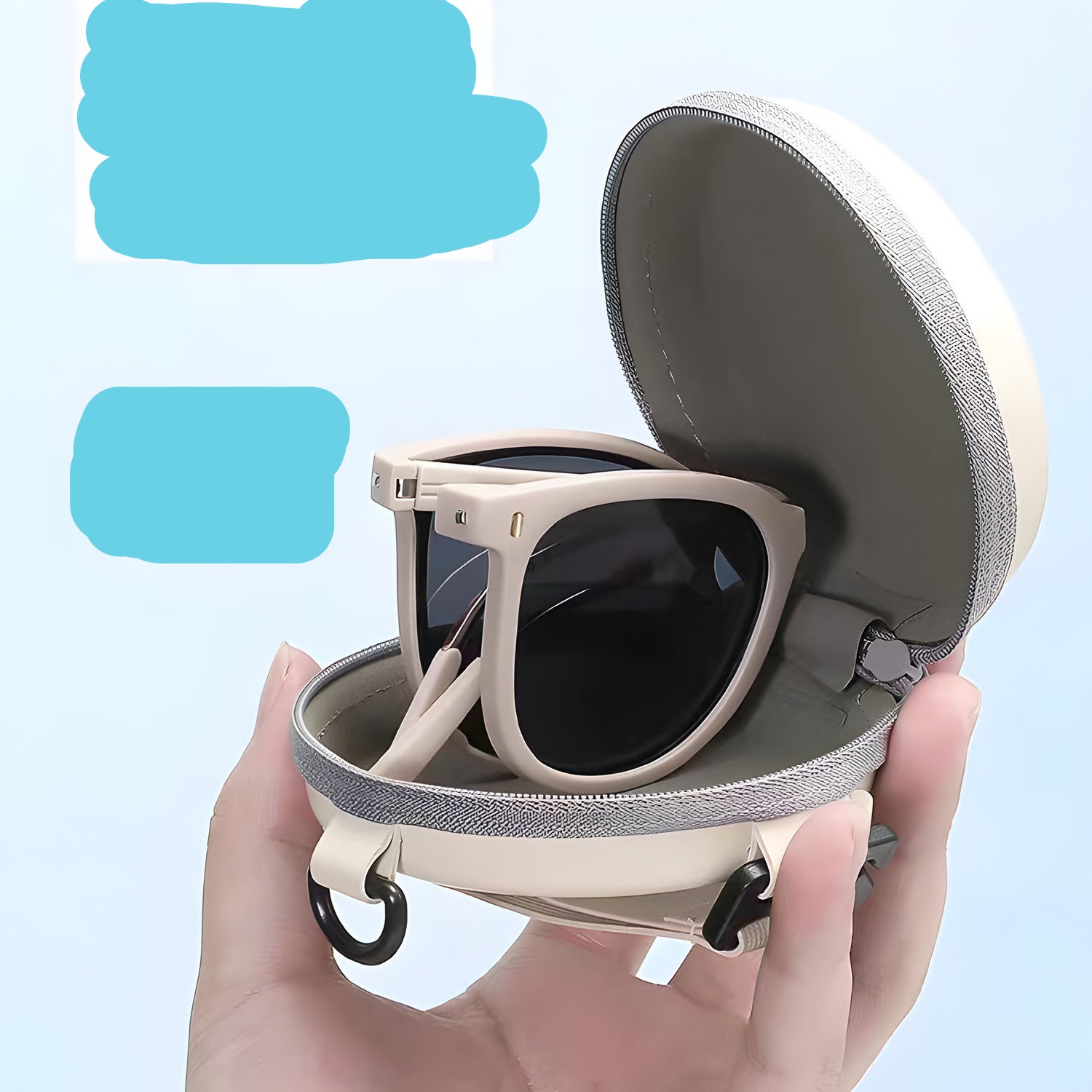 Wholesale Focus Folding sunglasses women's high-grade outdoor sun-proof sunglasses