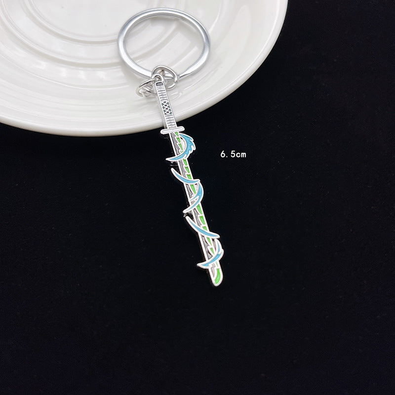 Wholesale Anime Demon Slayer Peripheral Weapons Alloy Keychains