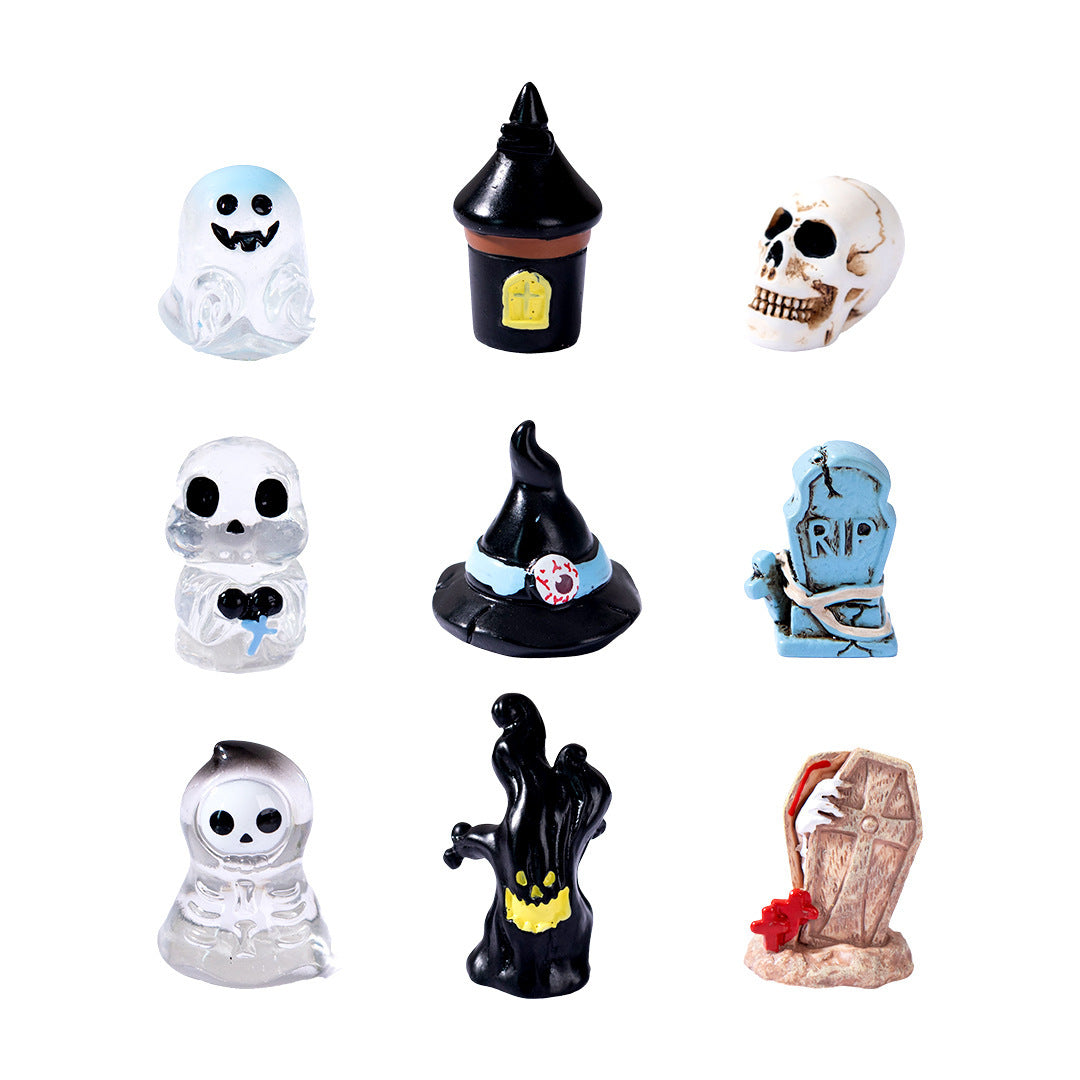 Wholesale Resin Cartoon  Ghost Pumpkin Crystal Ball Ornament - Decorative Accent for Party,  Gift,  Everyday Use