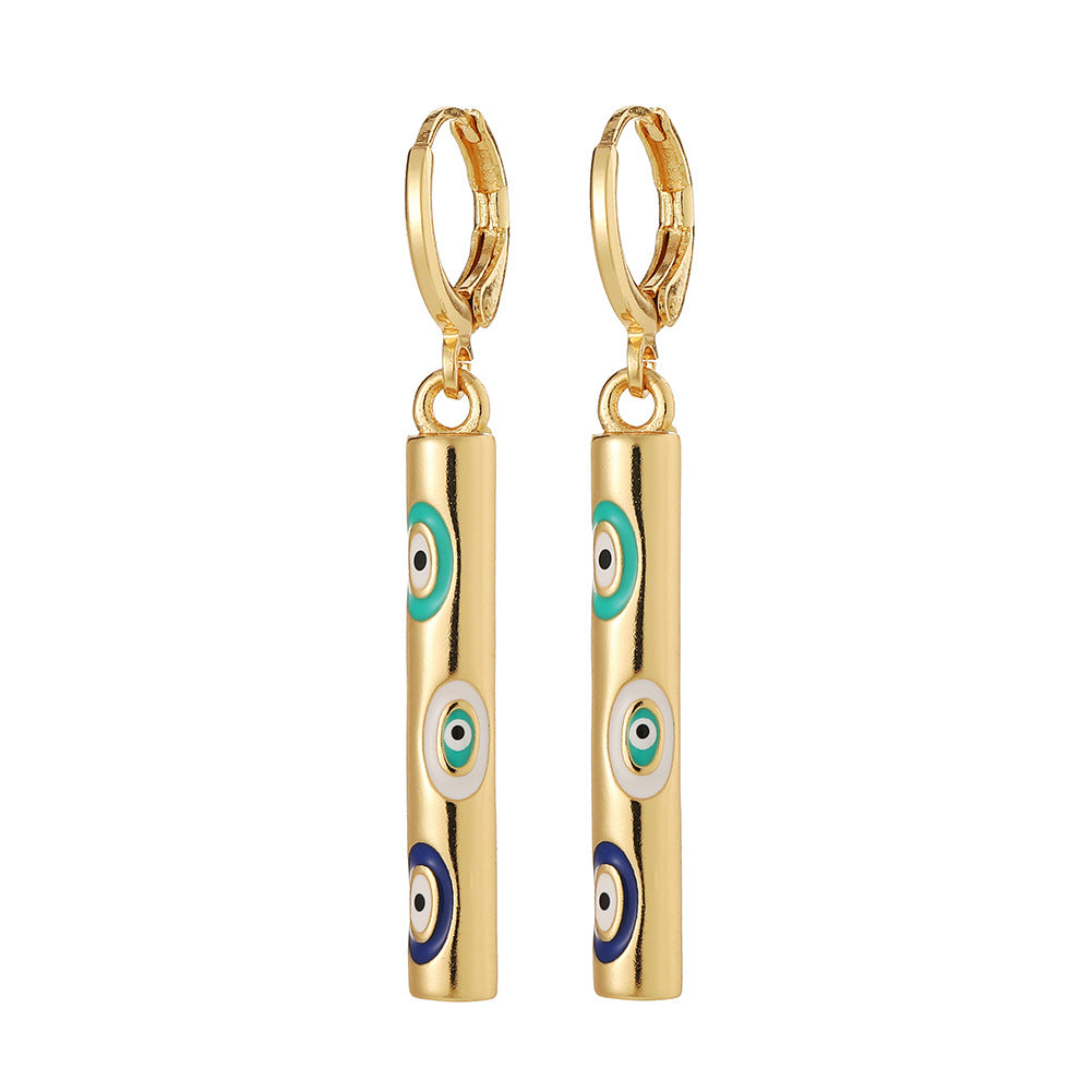 Wholesale Drops Oil Evil Eye Earrings