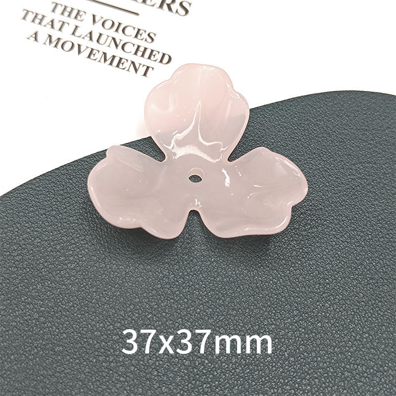Wholesale 36mm 10pcs/pack Three Petal Acrylic Beads