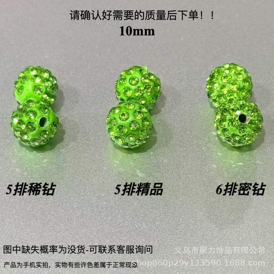 Wholesale 100pcs Polymer Clay Diamond Beads Loose Spacer Beads For DIY Jewelry Making Trendy Fashion Accessory For Resale