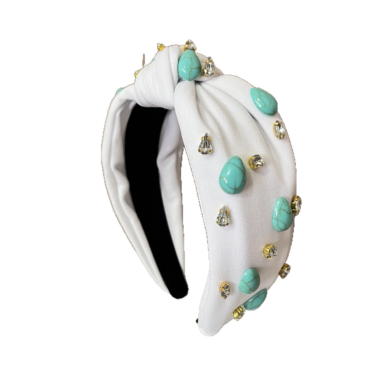 Wholesale Fabric Bohemian Style Knotted Wide-Brimmed Headband