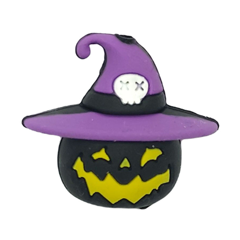 Wholesale   20pcs Cartoon Halloween  Silicon Beads   Focal Beads