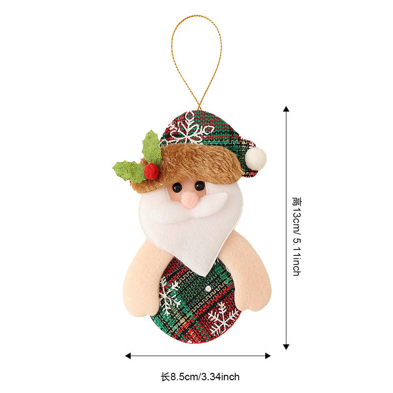 Wholesale Christmas tree ornaments  snowman  cartoon reindeer  bell ornaments