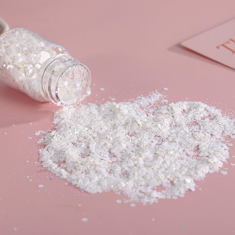 Wholesale DIY Handmade Materials Flow Linen Nail Art Macaron Mixed Glitter Matte Candy Color Hexagonal Glitter