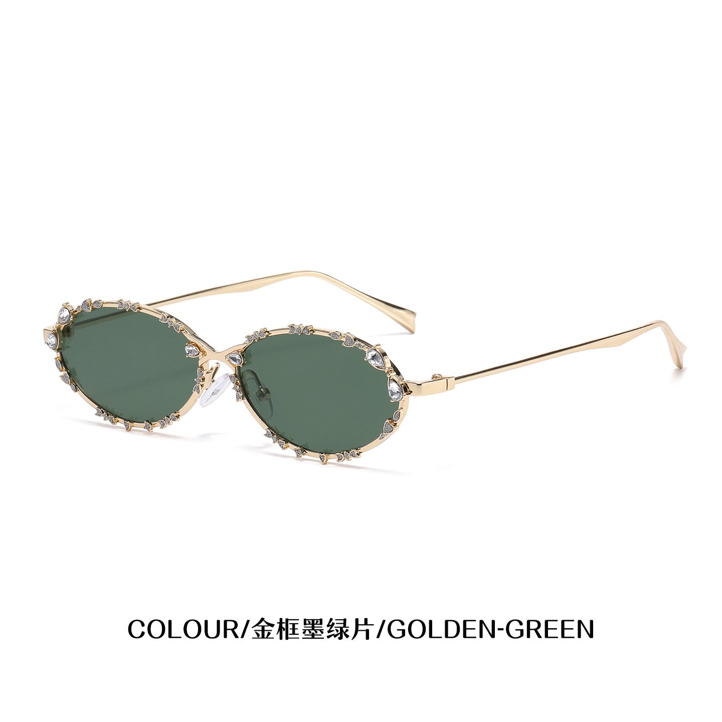 Wholesale Diamond studded anti blue light sunglasses