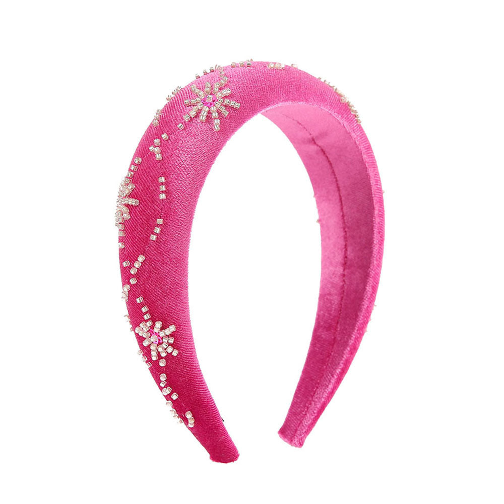 Wholesale Christmas Rice Beads Handmade Sewn Beads Hair Hoops