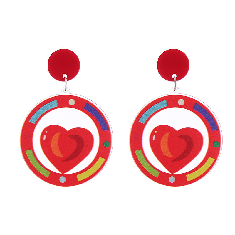 Wholesale Valentine's Day Love Acrylic Earrings