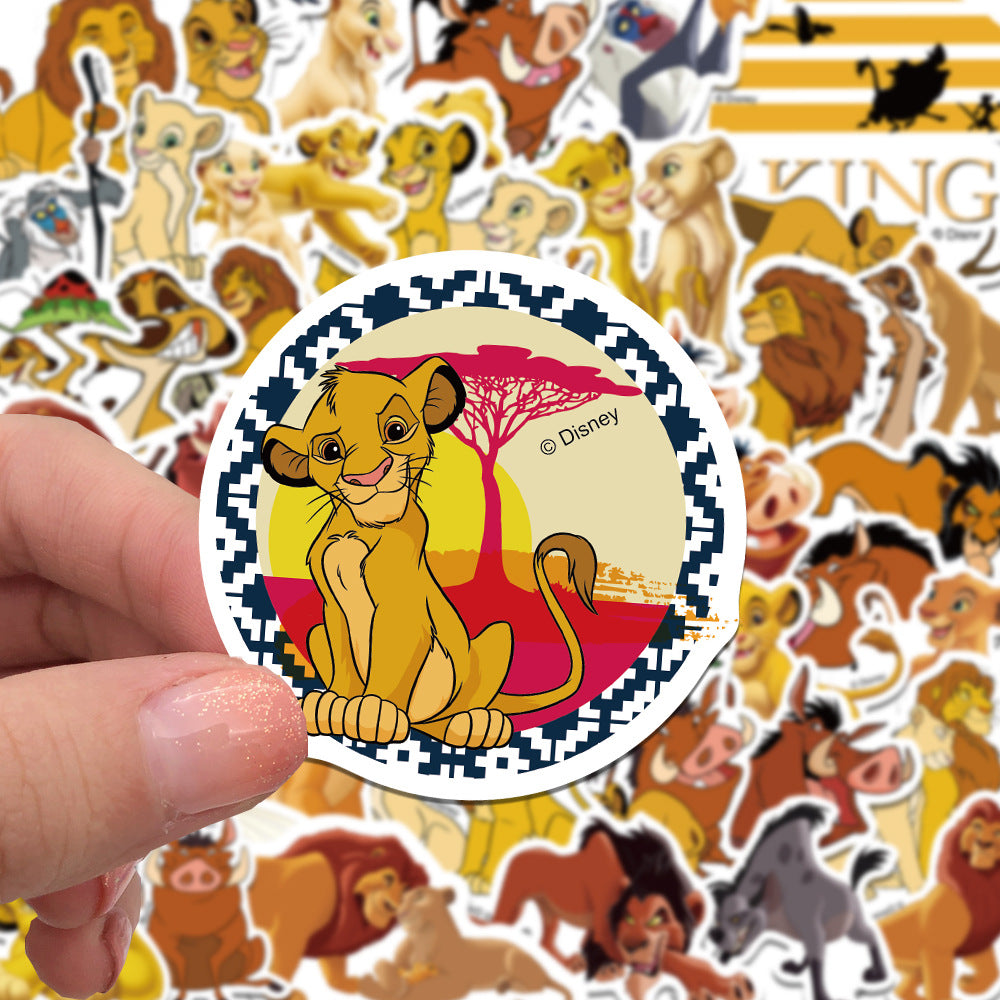 Wholesale 50 Lion Graffiti Stickers Decorative Waterproof Decals