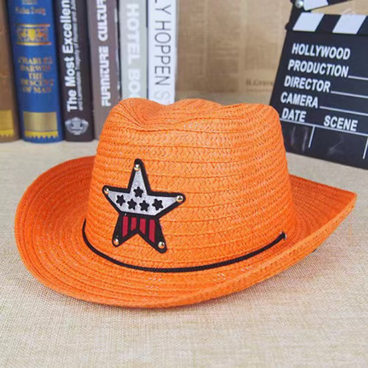 Wholesale of Western Cowboy Children's Sunshade Tencel Straw Hat