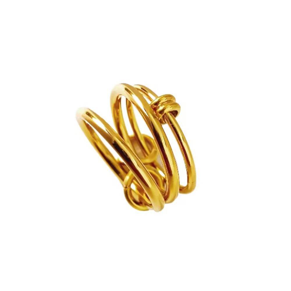 Wholesale Titanium Steel Luxury Layered Rings