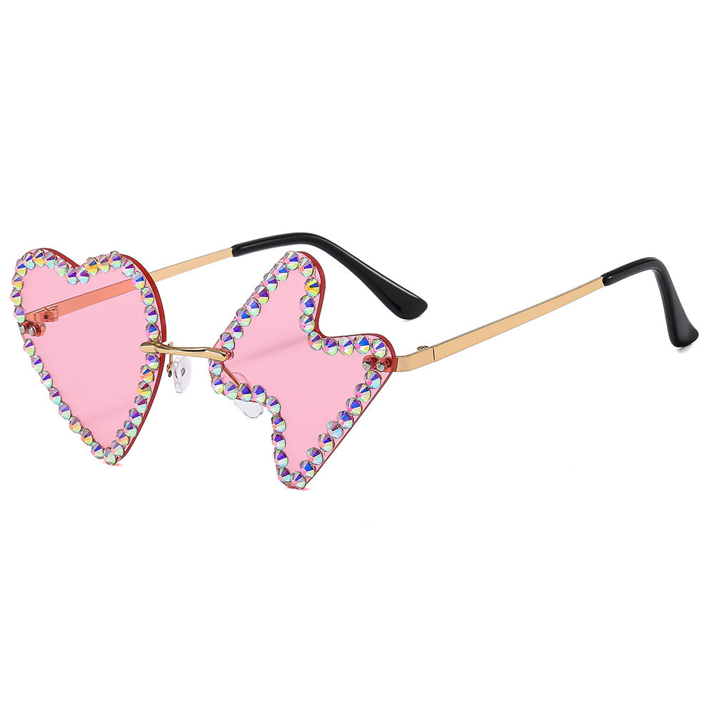 Wholesale PC Frameless Diamond Sunglasses