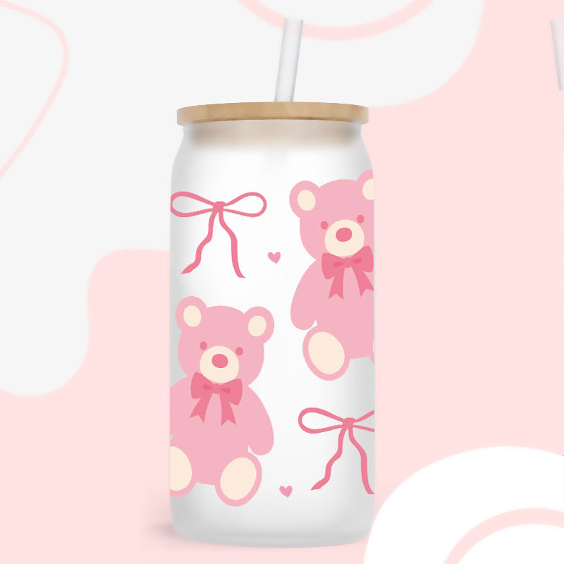 Wholesale Colorful Duck Bear 16oz Cup UV DTF Wraps