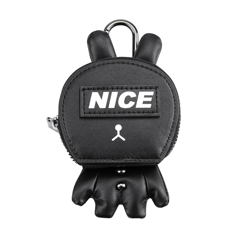 Wholesale Microfiber Expression Rabbit Zero Wallet Keychain