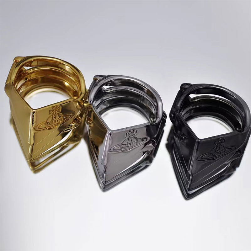 Wholesale Three Section Armor Alloy Ring
