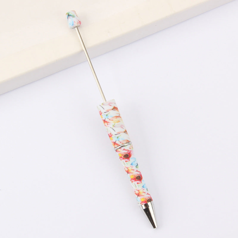 Wholesale Beadable Pens DIY for Beaded Cow Leopard Print Plastic Pen