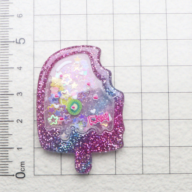 Wholesale Acrylic Colored Quicksand DIY Cream Glue Flat Back