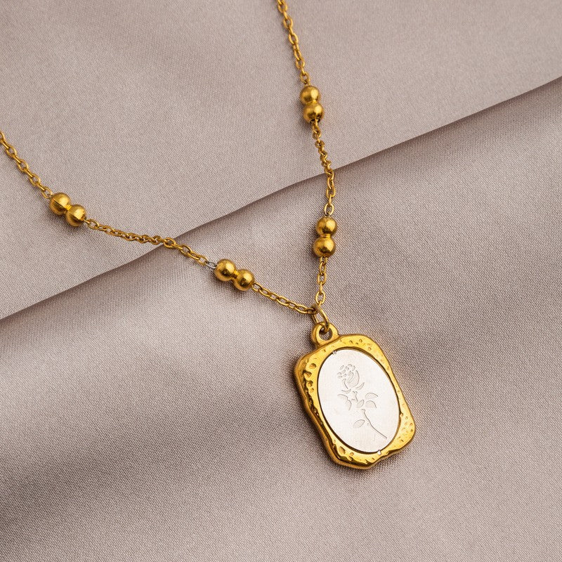 Wholesale Gold Titanium Steel Necklace for Women,  Non-Fading