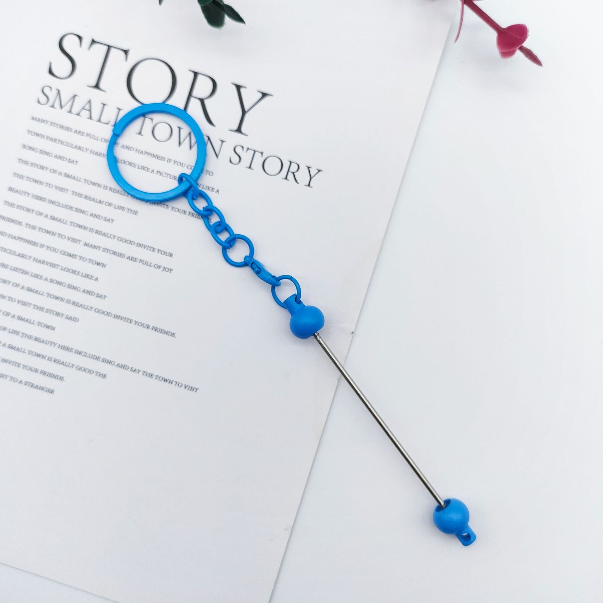 Wholesale DIY Bead Multi Colored Square Buckle Round Buckle Creative Personality Metal Keychains