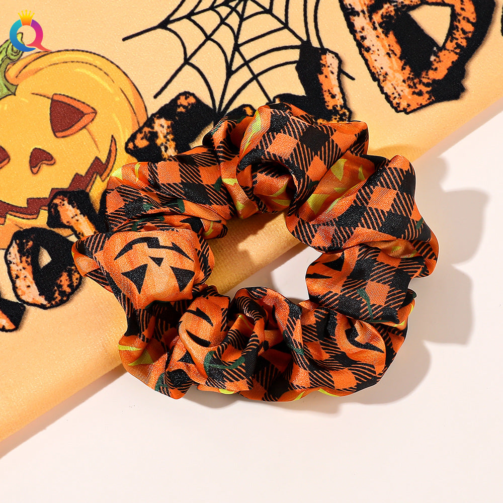 Wholesale Halloween Large Intestine Hair Ring, Pumpkin Skull, Personality Holiday Hair Rope